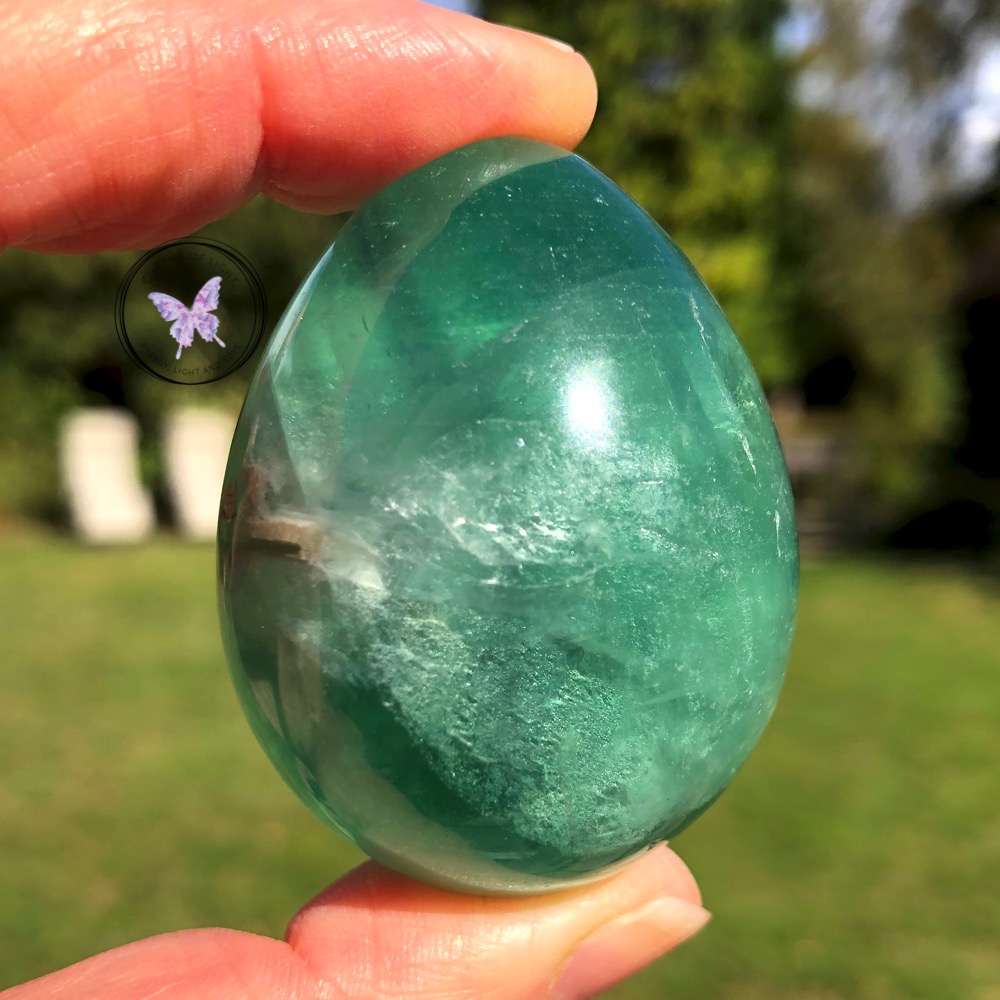 Green Fluorite Egg